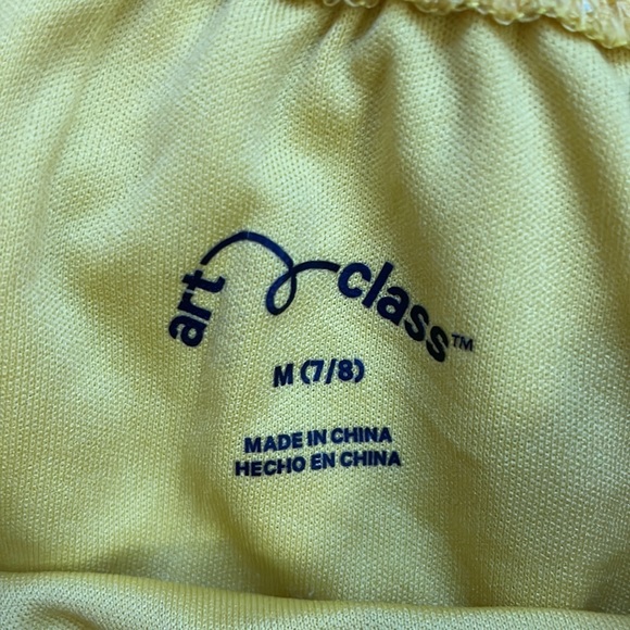 Target Art Class girls ruffle silver stripe marigold golden dress - Picture 2 of 2